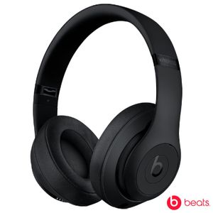 Fone de Ouvido Beats Studio 3 Bluetooth Headphone Over Ear Skyline Puro Cancelamento Ativo de Ruído Preto Fosco