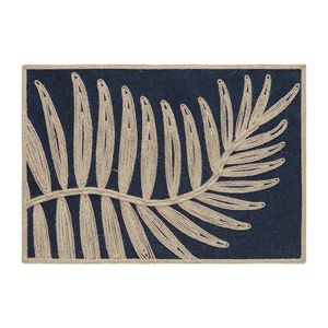 Lugar Americano Brazil Nature Palm Denim 50X35cm - Copa & Cia