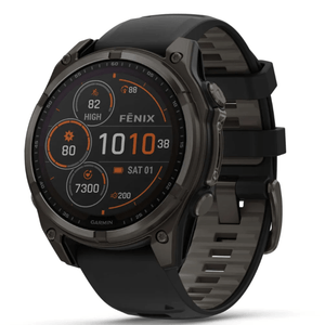 Relógio Garmin Fenix 8 Safira Carbon Gray DLC Titânio