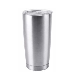 Copo Térmico Parede Dupla Com Tampa Prata 600Ml - Dolce Home