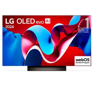 Smart TV 4K LG OLED Evo 77" Polegadas OLED77C4, Processador α9 Ger7, AI, Painel 144Hz e Design Ultra Slim