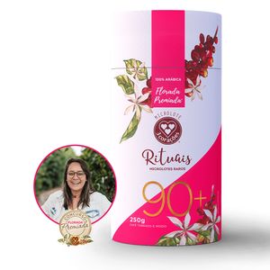 Café Torrado e Moído Florada 90+ Tainã Bittencourt 3 Corações Lata 250g