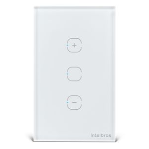 Interruptor Smart Touch Wi-Fi Dimmer Branco - Intelbras - EWS 1101