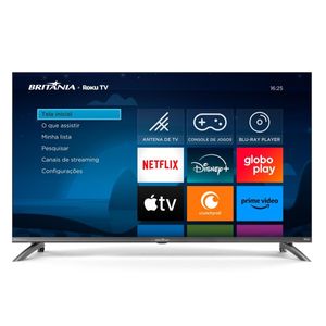 Smart  40” Britânia BTV40M9GR2CGB Roku  LED Dolby Audio