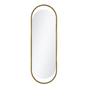 Espelho de Corpo Glam Dourado 153x53cm Oblongo