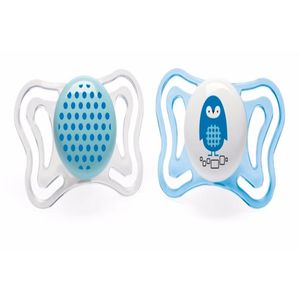 Chupeta Physio Light 2 a 6 meses Chicco 2 Unidades Branco e Azul