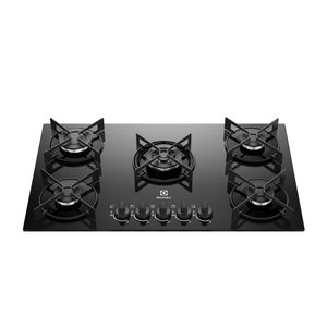 Cooktop Electrolux 5 bocas Efficient Preto com Tripla Chama (KE5GT)