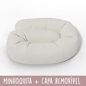 Minhoquita com capa para moises cor off white