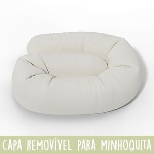 Capa com zíper para minhoquita cor off white