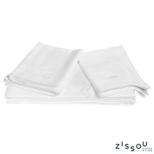 Jogo de Lençol Queen em Bambu com 04 Peças Branco - Zissou