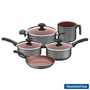 Conjunto de Panelas em Alumínio com 05 Peças Vermont - Tramontina