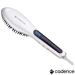Escova Alisadora Cadence Magic Liss com Controle de Temperatura e Íons de turmalina Branco - ESC200
