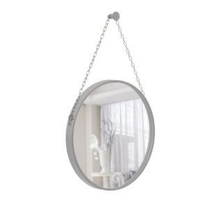 Espelho Decorativo Adnet Alça Corrente 30cm Redondo