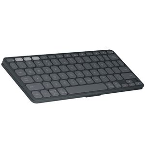 Teclado Sem Fio Portátil Logitech Keys-To-Go 2 para Tablets, iPad, com Capa Integrada e Conexão Bluetooth - Grafite