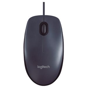 Mouse com Fio USB Logitech M90 com Design Ambidestro e Facilidade Plug and Play