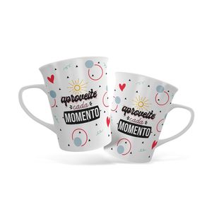 Caneca Aproveite Cada Momento 340Ml - Dolce Home