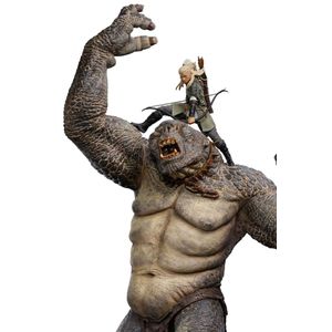 Legolas Vs Cave Troll LOTR Art Scale 1/10 Iron Studios