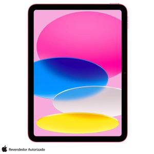 iPad (10ª geração) Apple A14 Bionic (10,9", Wi-Fi, 256GB) - Rosa