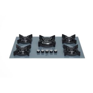 Cooktop a Gás Fischer 5 Bocas Tripla Chama Infinity Trempe de Ferro Fundido 82005 Cor Eiger