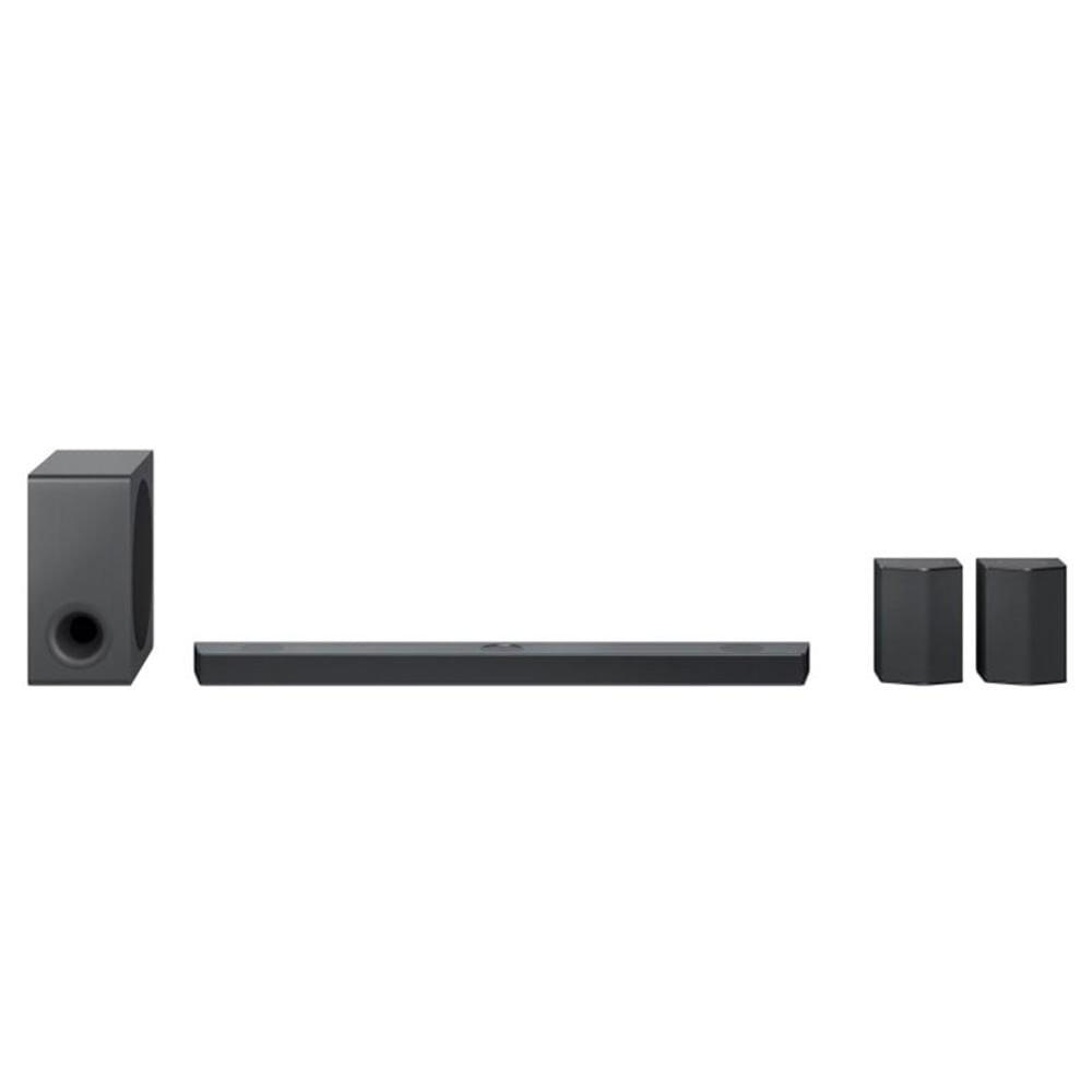 Soundbar LG S95QR 9.1.5 Canais 810W Dolby Atmos DTSX Hi-Res Meridian Sub Sem Fio Caixas Traseiras