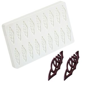 Forma Folha de Chocolate Profissional Confeitaria Martellato