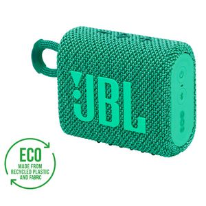 Caixa Bluetooth JBL GO3 ECO com Potência de 4.2 W RMS Verde - JBLGO3ECOGRN