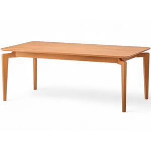 Mesa de Jantar Columbia Base Madeira 6 Lugares 180 x 100 x 78 cm (C x L x A) Retangular Cor Champagne