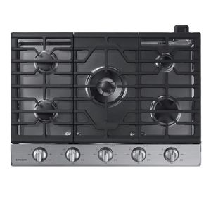 COOKTOP SAMSUNG 5 QUEIMADORES COM WI-FI E DUPLA CHAMA INOX 127V NA30N6555TS/AZ