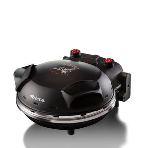 FORNO DE PIZZA ARIETE ELÉTRICO 917 COM PEDRA REFRATÁRIA PRETO 400ºC 1200W 220V 00C091700ARBR