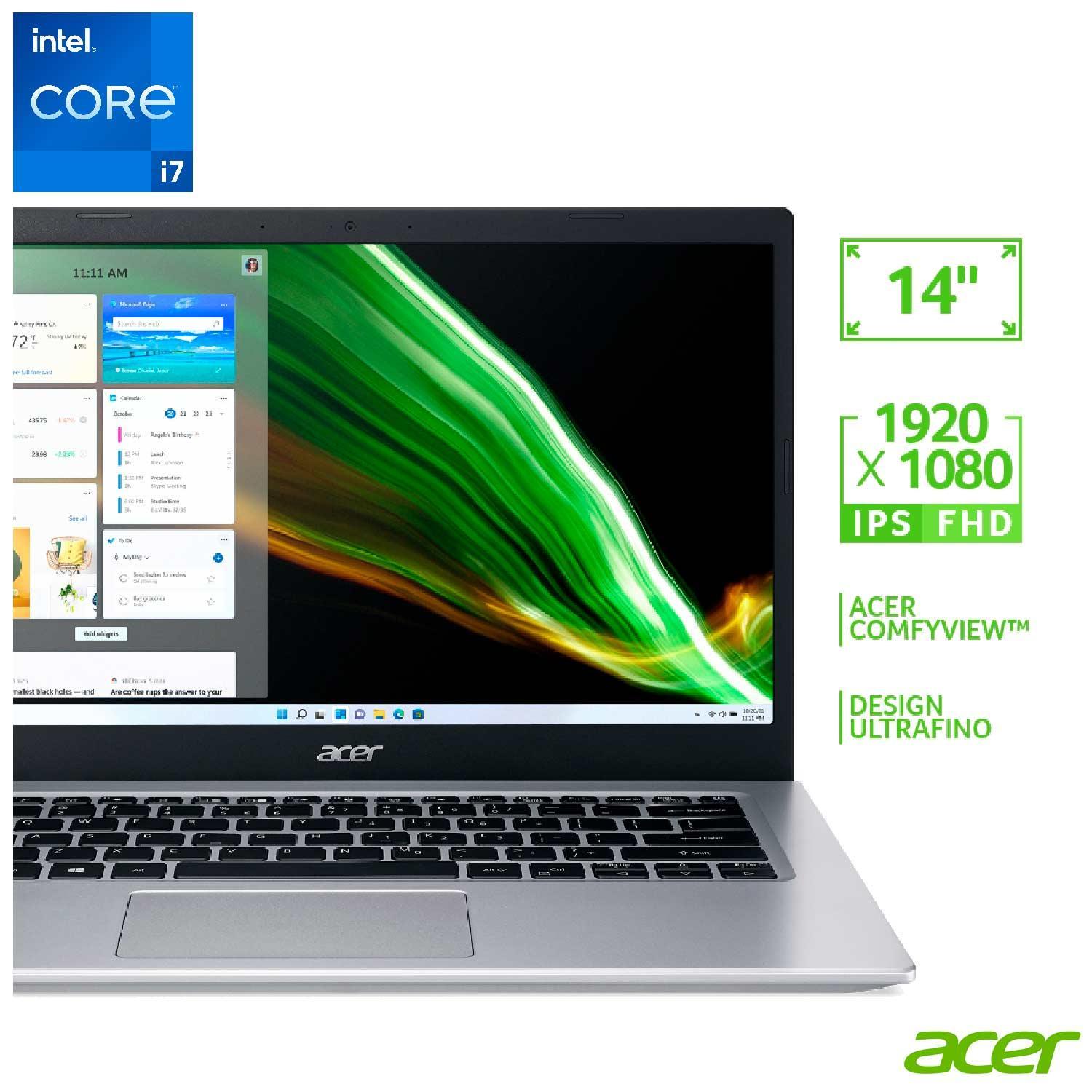 ランキングや新製品 Notebook Acer SSD 512GB 8GB, 1165G7, i7 Core Intel 5, Aspire Windowsノート本体