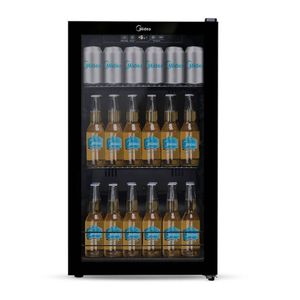 Cervejeira Midea 96L Flex 3 em 1 Vidro Triplo Painel Touch 220V Preto - BCA10P2