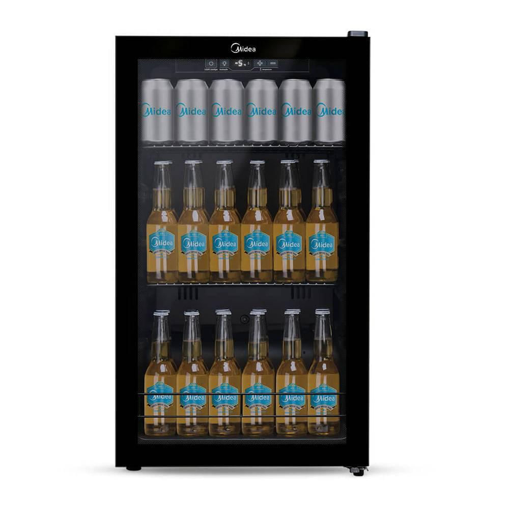 Cervejeira Midea 96L Flex 3 em 1 Vidro Triplo Painel Touch 127V Preto - BCA10P1