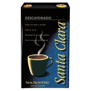 Café Torrado e Moído Santa Clara Descafeinado a Vácuo 250g