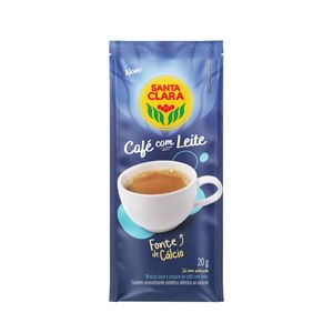 Café com Leite Santa Clara 30 Sachês com 20g Cada