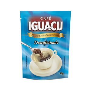 Café Solúvel Iguaçu Granulado Decaf Refil 40g