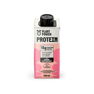 Shake Protein Banana com Morango 250ml - Plant Power