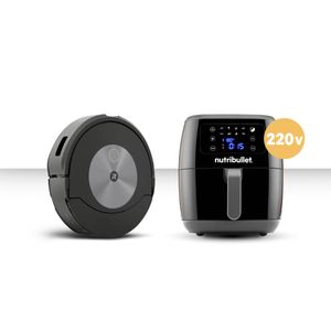 Combo Inteligente: Robô Aspirador Roomba j7 2 em 1 Bivolt e Airfryer NutriBullet 1700w 7l (220v)