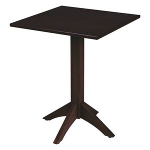 Mesa de Madeira Tramontina London Coluna Central Quadrada em Tauarí Tabaco 4 Lugares 60 cm
