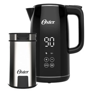 Kit Chaleira Digital 1,7L e Moedor de Café Inox Oster
