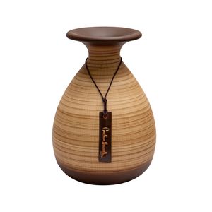 Vaso Bojudo Com Aba Bamboo Fosco 30,5X20cm - Carolina Haveroth