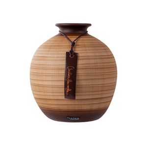 Vaso Moringa Bamboo Fosco 23X19cm - Carolina Haveroth