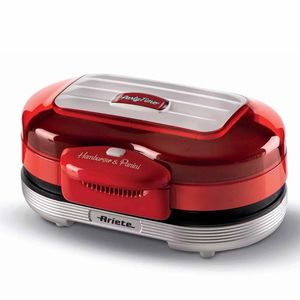 Grill Sanduicheira Burger Ariete 205 Retrô Party Time vermelha 1200w 220 volts