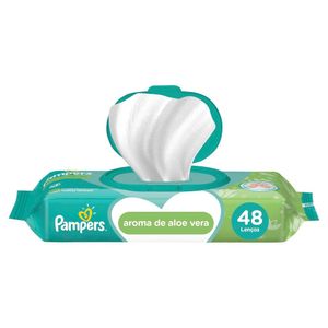 Lenços Umedecidos Pampers Aroma de Aloe Vera 48un