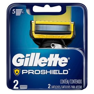 Carga Gillette Fusion Proshield com 2 unidades