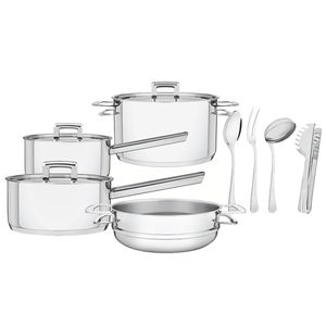 Conjunto de Panelas em Aço Inox com 4 Peças Brava - Tramontina