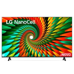 Smart TV LG 4K NanoCell 55" Polegadas 55NANO77SRA Bluetooth, ThinQ AI, Alexa, Google Assistente, Airplay e Wi-Fi