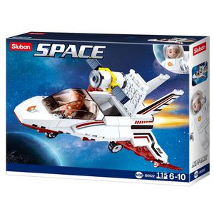 Blocos de Montar Nave Espacial Com 115 Peças Cubic Multikids - BR1340 BR1340