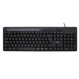 Teclado Com Fio Conexão USB Teclas Multimídia Slot p/ Tablet até 10 Preto Multi (Multilaser) - TC262 TC262