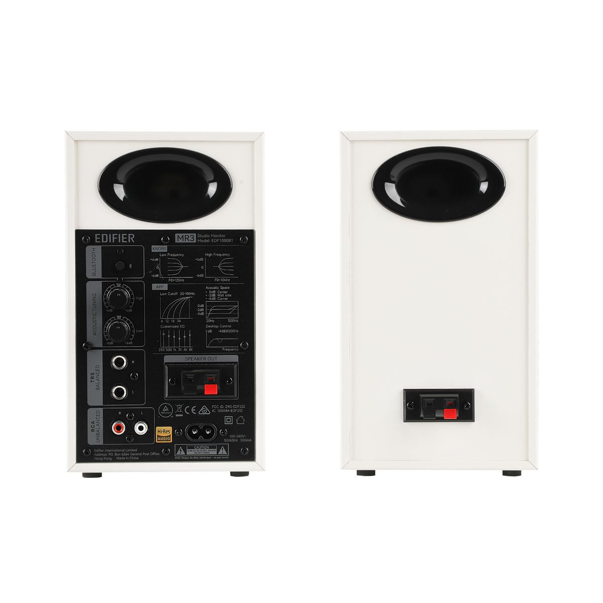 Monitor de Áudio 36W RMS Bluetooth 5.4 Hi-Res EDIFIER MR3 - Branco