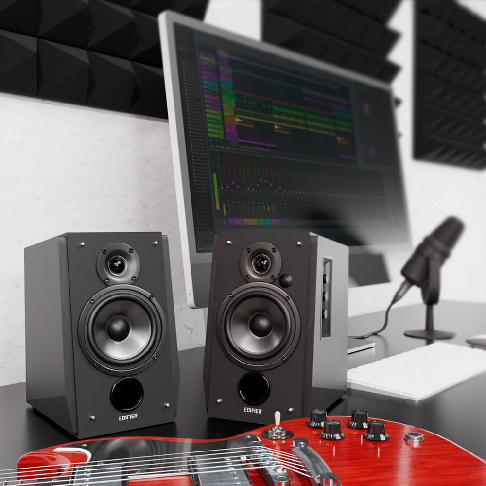 Monitor de Áudio 2.0 R1700BT Bluetooth 66W RMS EDIFIER - Preta